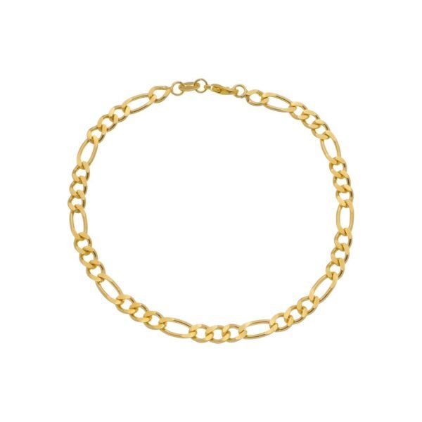 Pulseira Dourada Masculina Elo 3 por 1